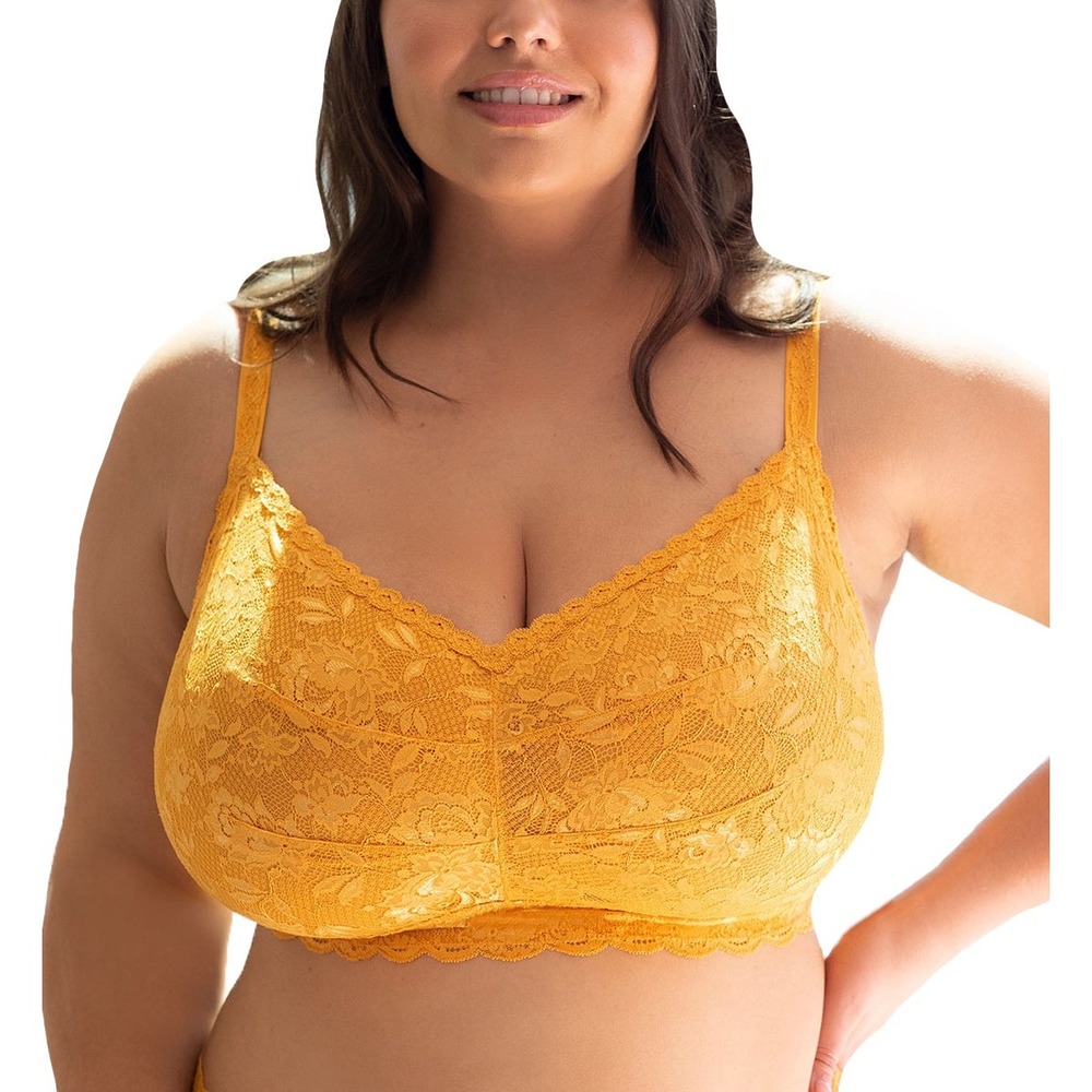 Cosabella Never Say Never Ultra Curvy Sweetie Lace Bralette Mango M